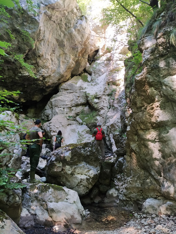 Vodopad Vukojničkog potoka, sušni period